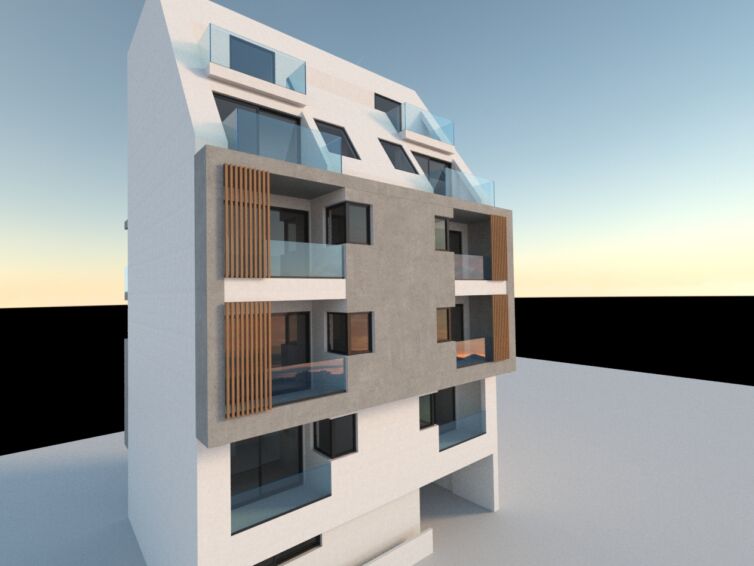 Σχεδιασμός πολυκατοικίας στην Δάφνη